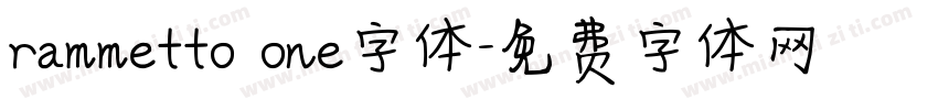 rammetto one字体字体转换